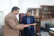  دیدار رئیس شبکه دامپزشکی شهرستان خمینی شهر با دادستان عمومی وانقلاب