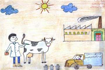 وظايف دامپزشكي اصفهان از نقاشي كودكان