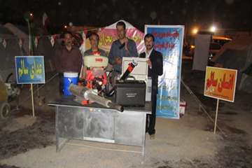 حضور اداره كل دامپزشكي اصفهان درمانور استاني اسكان اضطراري در شهرستان اردستان 